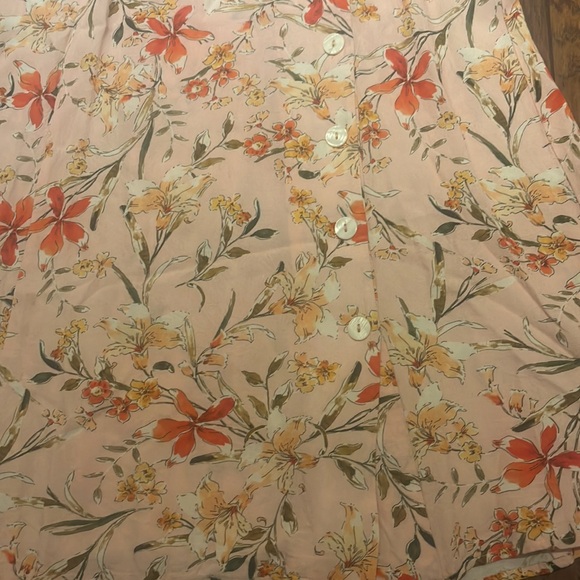 🌼 ZARA WOMAN Floral Side-Button Dress | Size M | Waist Tie | NWOT - Picture 6 of 6